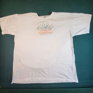 Arte Argentine Iguassu Large L T-shirt Embroidered WaterfalWhite Graphic T-Shirt